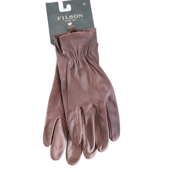 NWT FILSON 100% deer leather gloves size XL - Picture 1 of 9